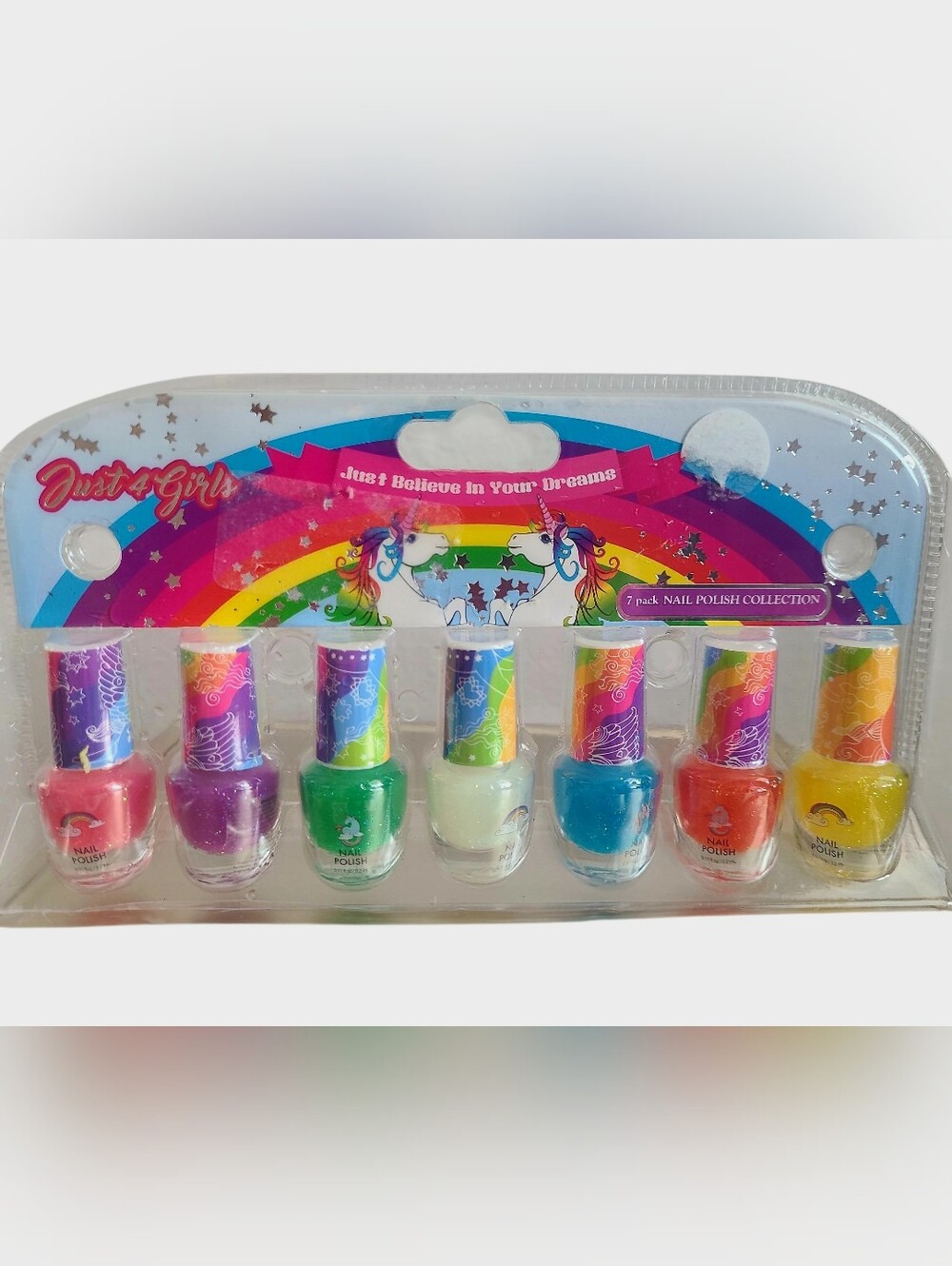 Rainbow Nail Polish Set - Multicolor Kids Nail Collection